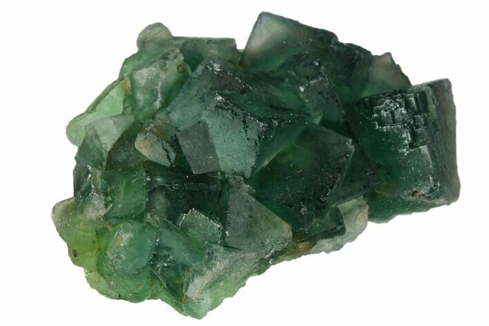 Green Fluorite Crystal Cluster - China #128582